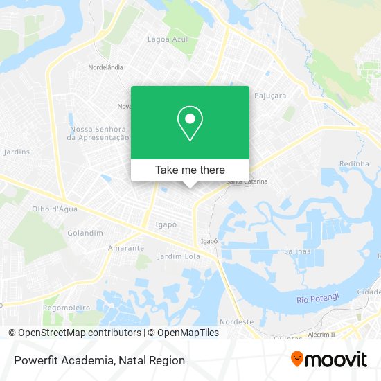 Powerfit Academia map