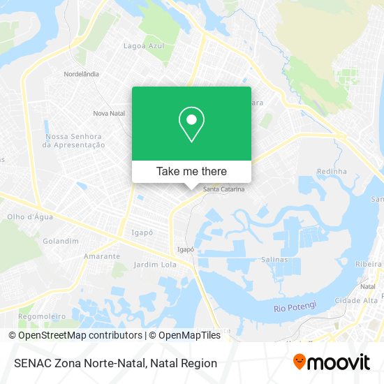 SENAC Zona Norte-Natal map