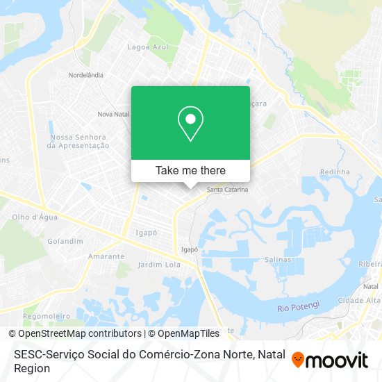 SESC-Serviço Social do Comércio-Zona Norte map