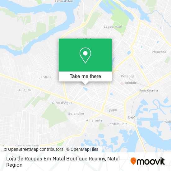 Mapa Loja de Roupas Em Natal Boutique Ruanny