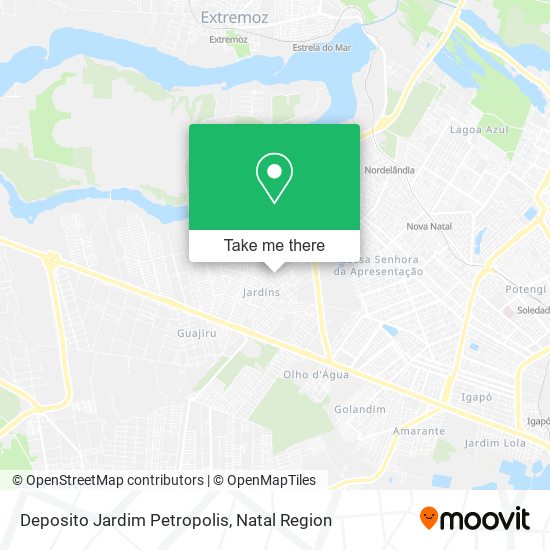 Deposito Jardim Petropolis map