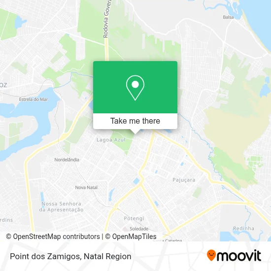 Point dos Zamigos map