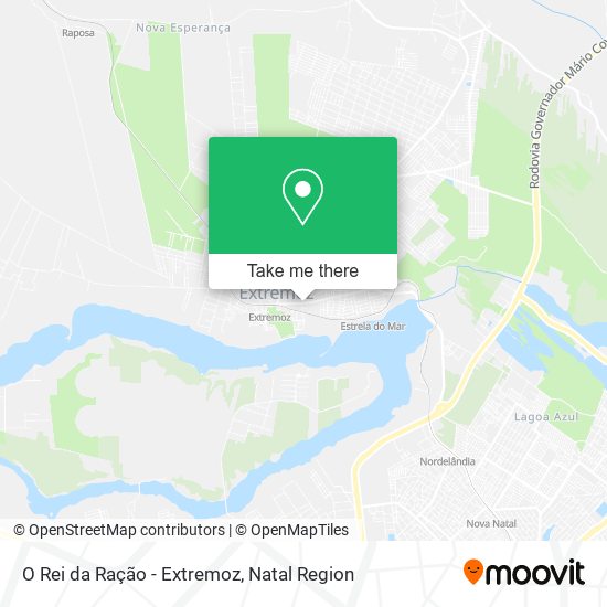 O Rei da Ração - Extremoz map