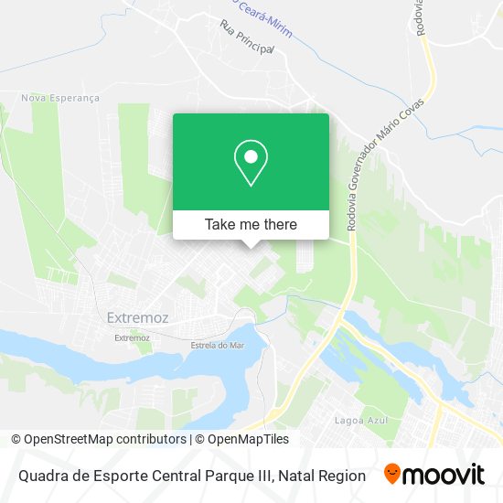 Quadra de Esporte Central Parque III map