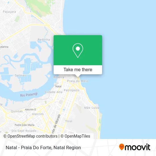 Natal - Praia Do Forte map