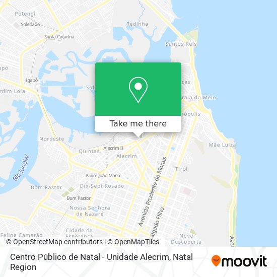 Centro Público de Natal - Unidade Alecrim map