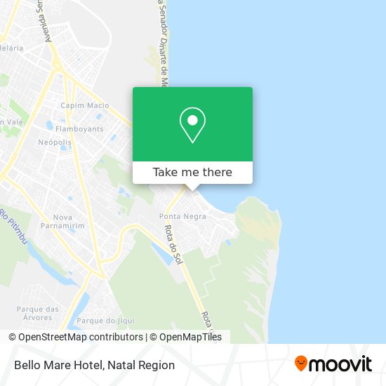 How to get to Bello Mare Hotel in Ponta Negra by Bus?