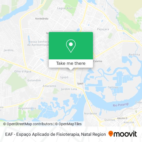 EAF - Espaço Aplicado de Fisioterapia map