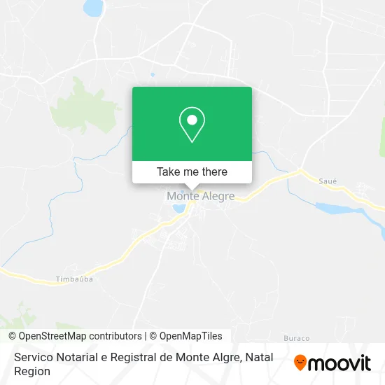 Servico Notarial e Registral de Monte Algre map