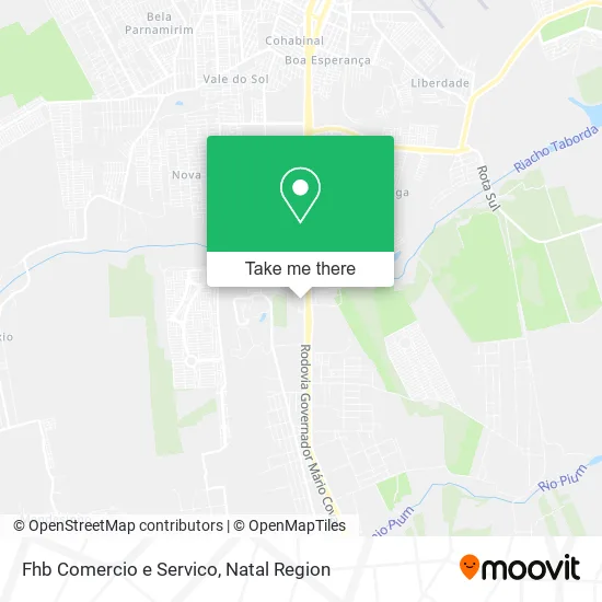 Fhb Comercio e Servico map
