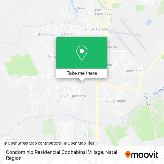 Mapa Condominio Residencial Coohabinal Village