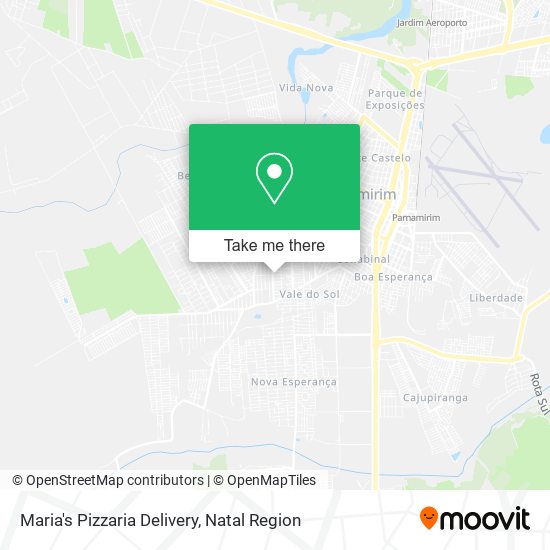 Mapa Maria's Pizzaria Delivery
