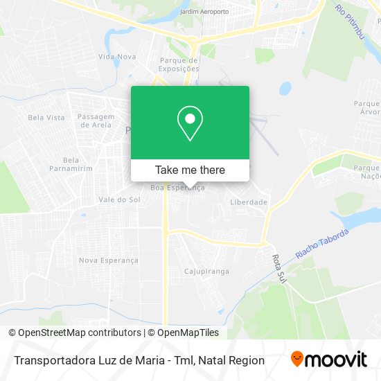 Transportadora Luz de Maria - Tml map