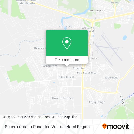 Supermercado Rosa dos Ventos map