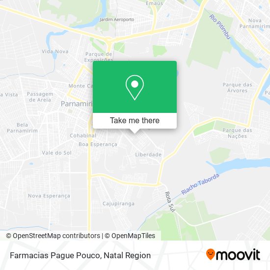 Farmacias Pague Pouco map