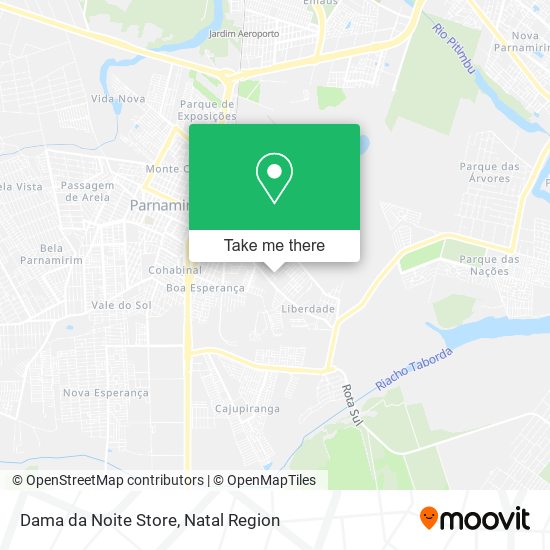 Dama da Noite Store map