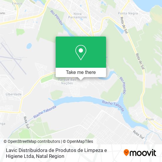 Mapa Lavic Distribuidora de Produtos de Limpeza e Higiene Ltda