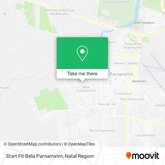 Start Fit Bela Parnamirim map