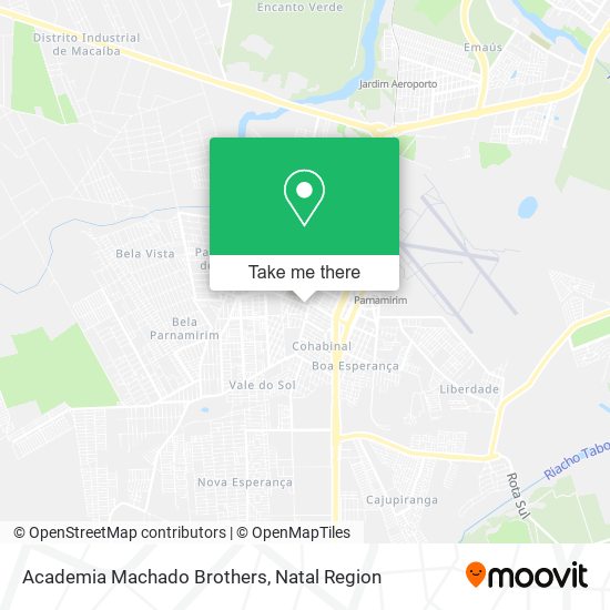 Mapa Academia Machado Brothers