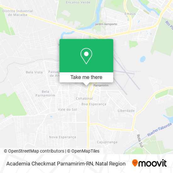 Mapa Academia Checkmat Parnamirim-RN