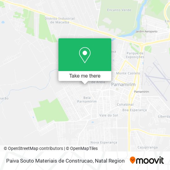 Paiva Souto Materiais de Construcao map