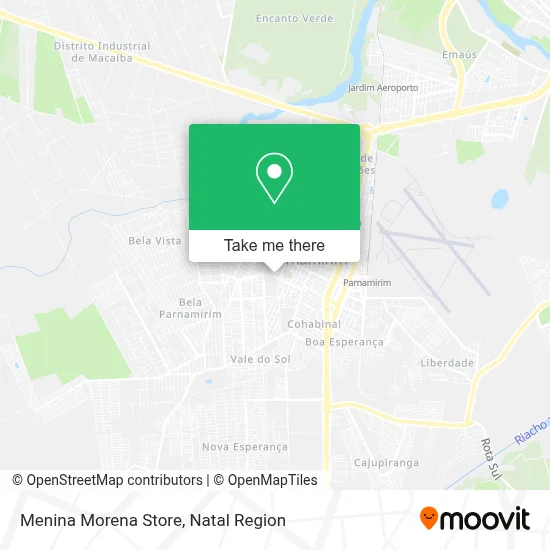Menina Morena Store map