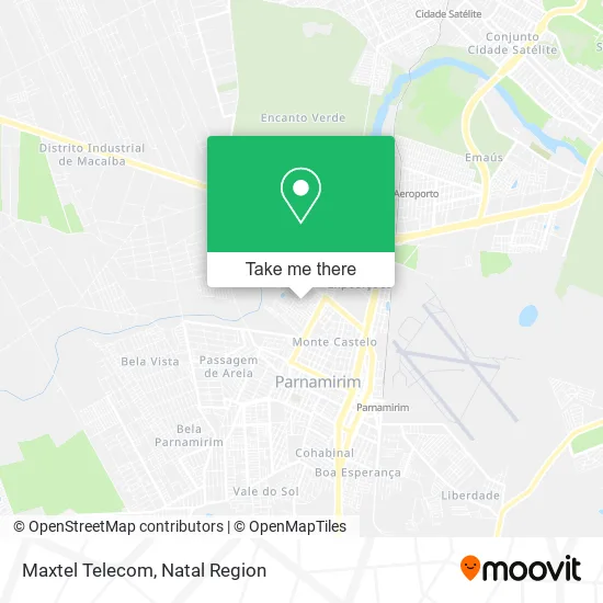 Maxtel Telecom map