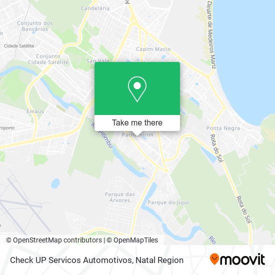 Mapa Check UP Servicos Automotivos