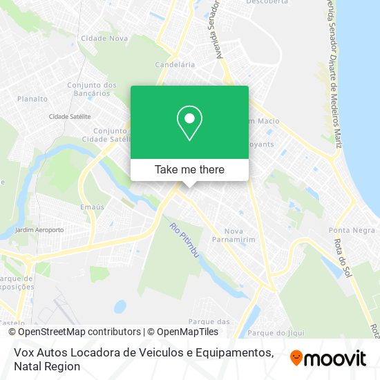 Vox Autos Locadora de Veiculos e Equipamentos map