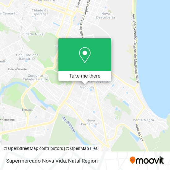 Supermercado Nova Vida map