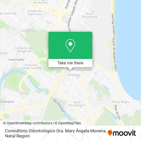 Mapa Consultório Odontológico Dra. Mary Ângela Moreira