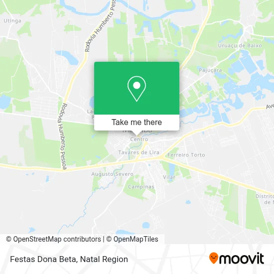 Festas Dona Beta map