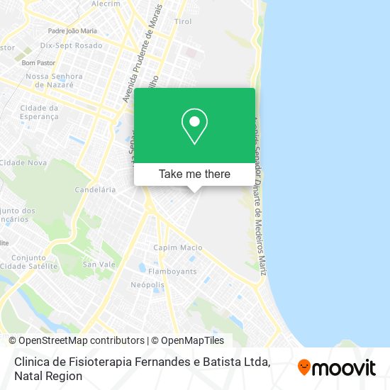 Clinica de Fisioterapia Fernandes e Batista Ltda map