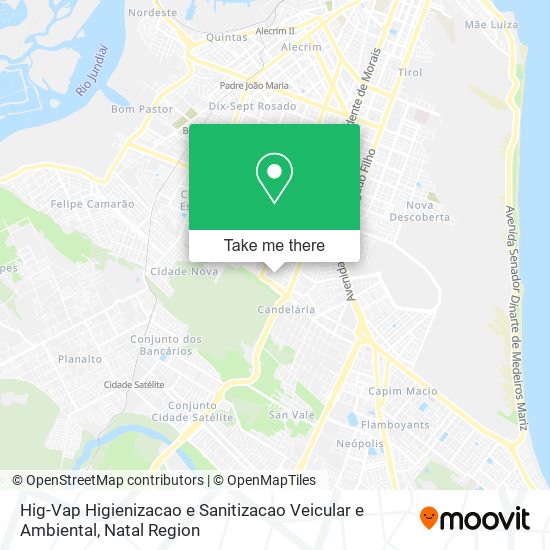 Hig-Vap Higienizacao e Sanitizacao Veicular e Ambiental map