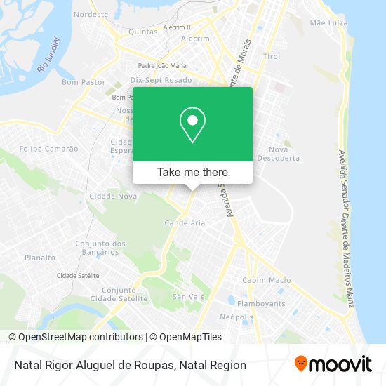 Natal Rigor Aluguel de Roupas map
