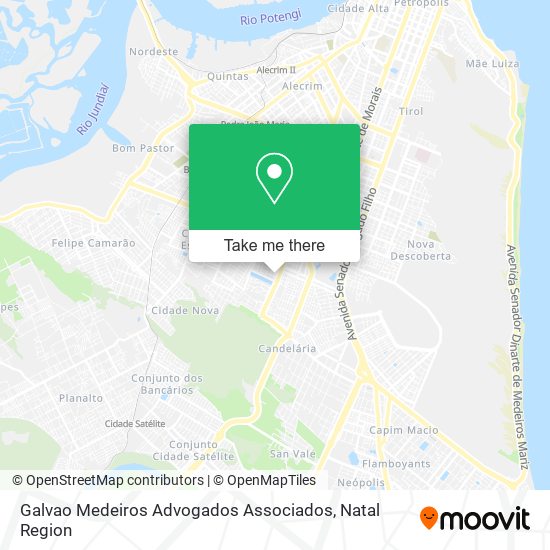 Mapa Galvao Medeiros Advogados Associados