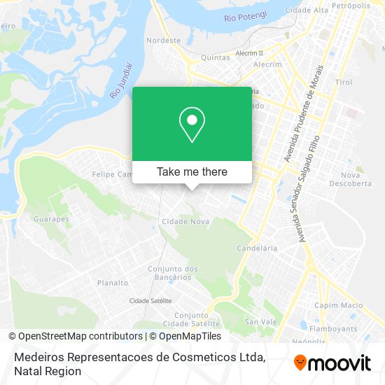 Medeiros Representacoes de Cosmeticos Ltda map