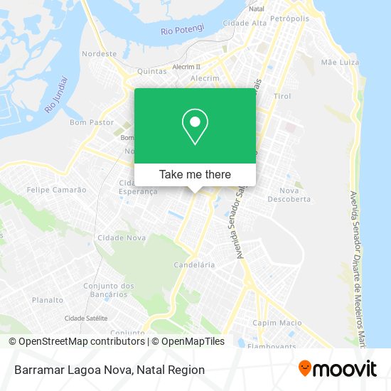 Mapa Barramar Lagoa Nova