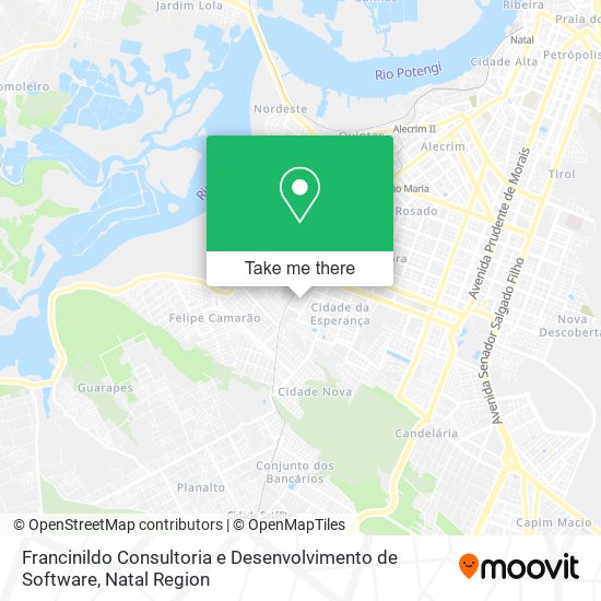 Francinildo Consultoria e Desenvolvimento de Software map