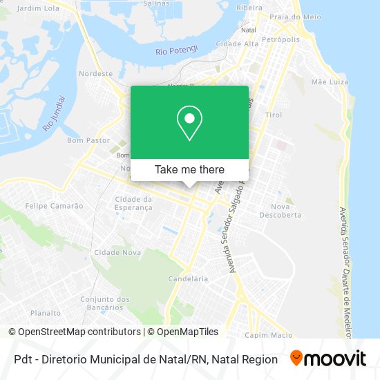 Pdt - Diretorio Municipal de Natal / RN map