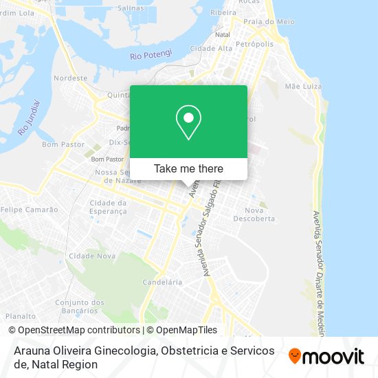 Mapa Arauna Oliveira Ginecologia, Obstetricia e Servicos de