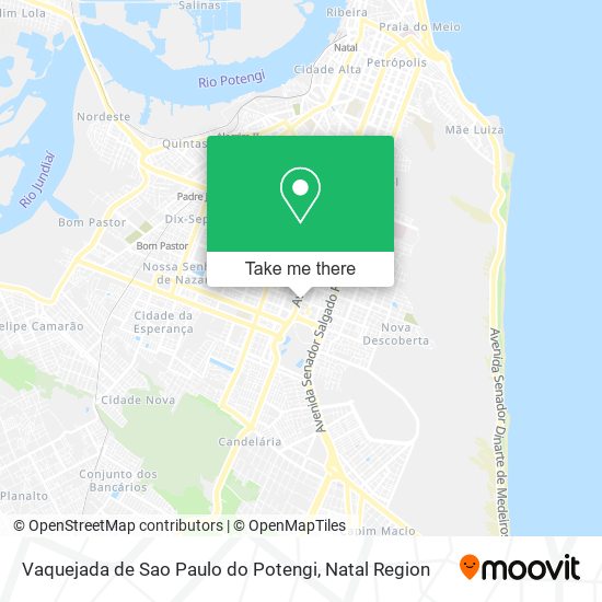 Mapa Vaquejada de Sao Paulo do Potengi
