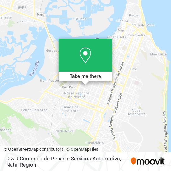 D & J Comercio de Pecas e Servicos Automotivo map