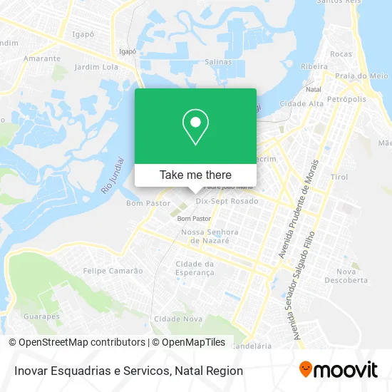 Inovar Esquadrias e Servicos map