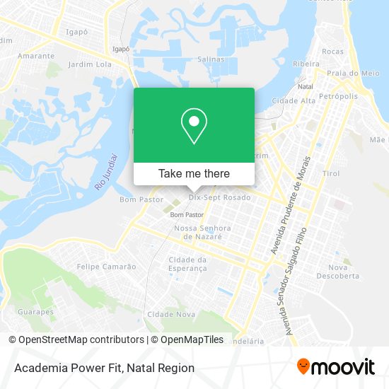 Mapa Academia Power Fit