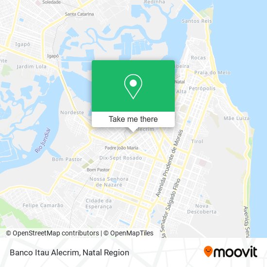 Banco Itau Alecrim map