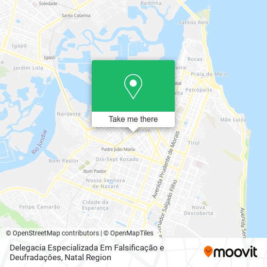 Delegacia Especializada Em Falsificação e Deufradaçôes map