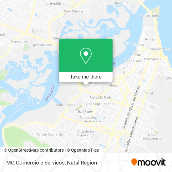 MG Comercio e Servicos map