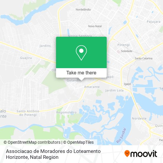 Mapa Associacao de Moradores do Loteamento Horizonte