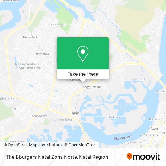 The Bburgers Natal Zona Norte map